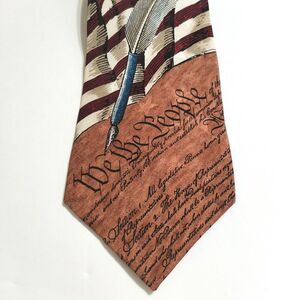 Tango by Max Raab Neck Tie Americana Series The Constitution‎ We The People Silk